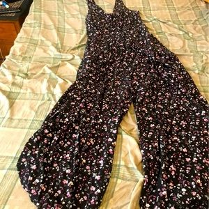 Wide Legged Floral Jumpsuit